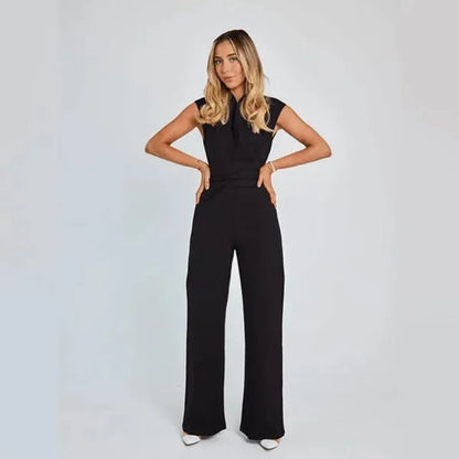 Women's Sleeveless Wide Leg Jumpsuit