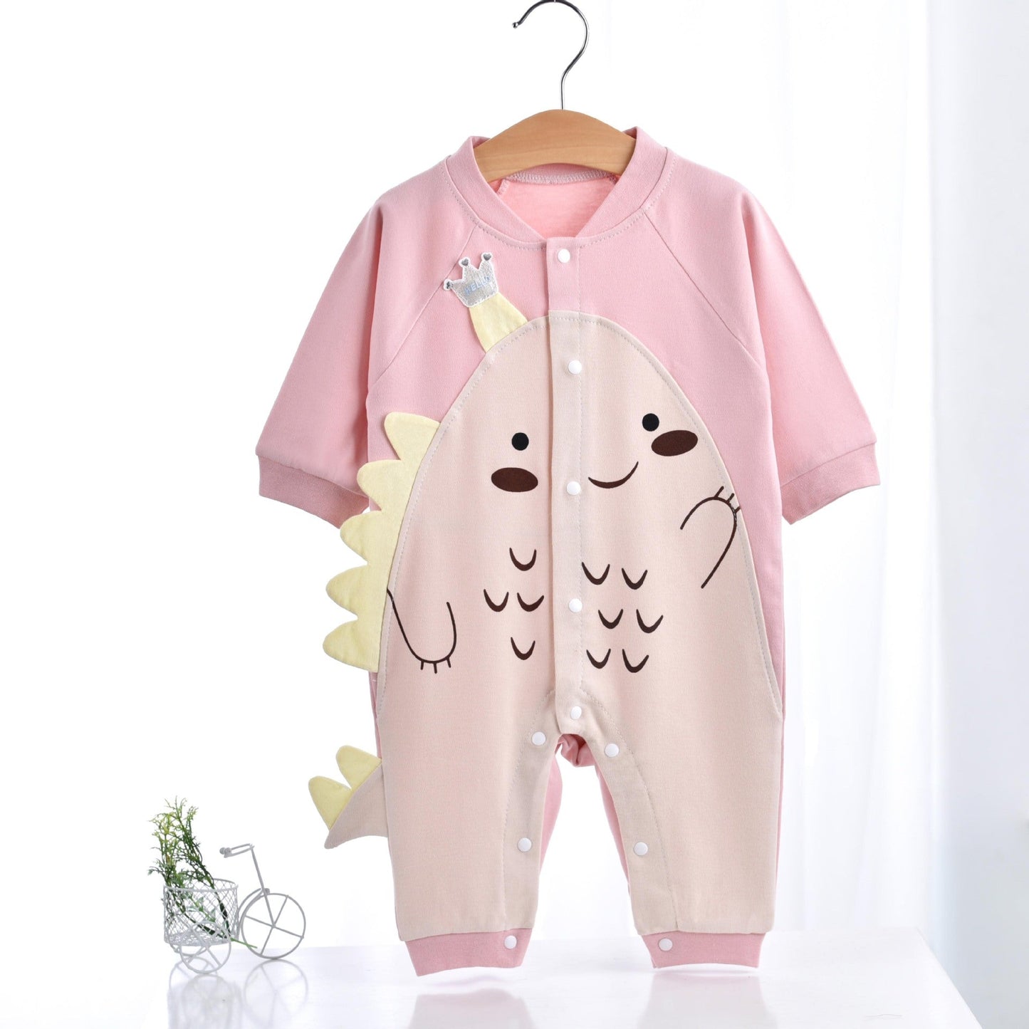 Dinosaur cotton romper