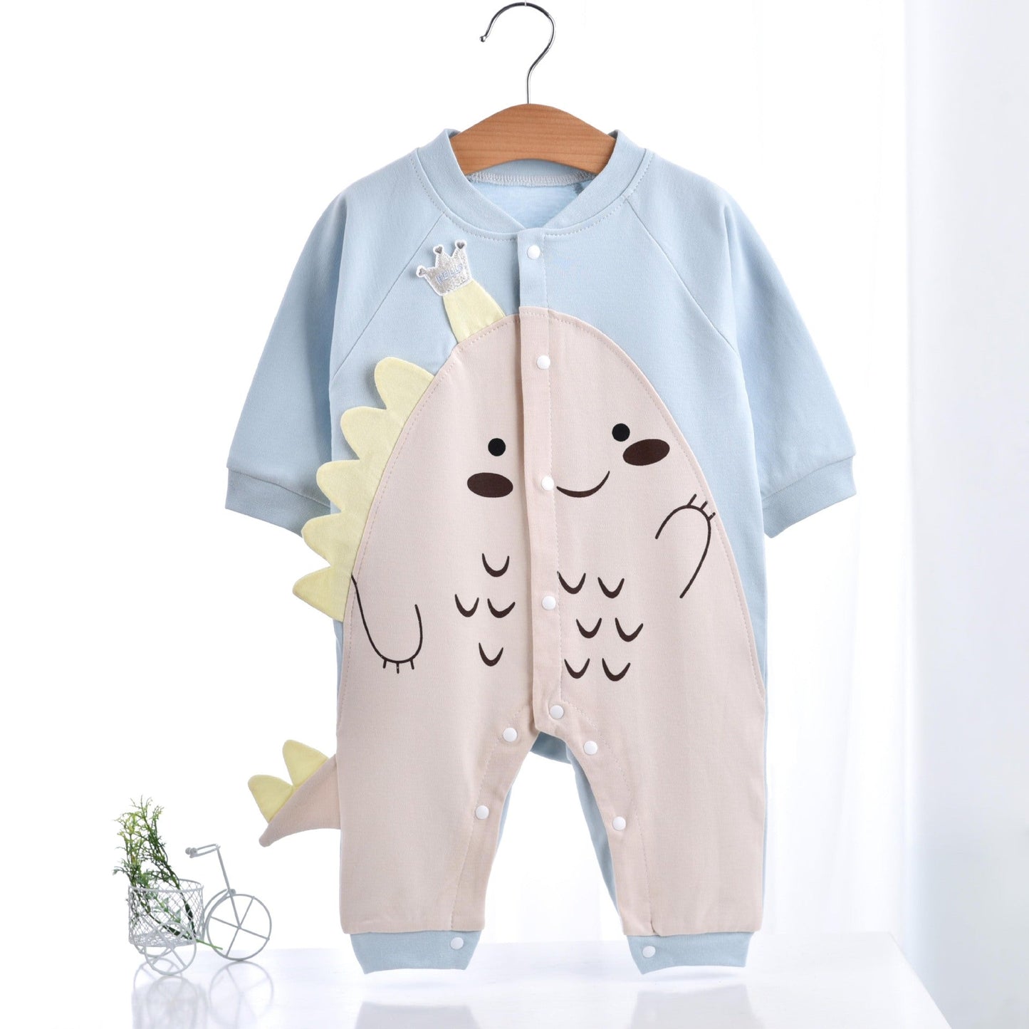 Dinosaur cotton romper